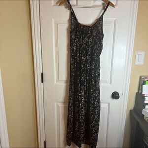 Women’s New Look 1X Floral Maxi Dress Spaghetti Strap Summer Spring‎